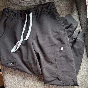 Figs Black Jogger Pants